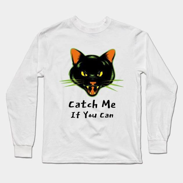 Cat T-shirt design Long Sleeve T-Shirt by Schiffo